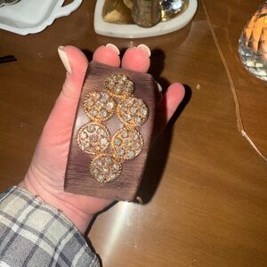 Elegant Gold and Brown Women's Bracelet